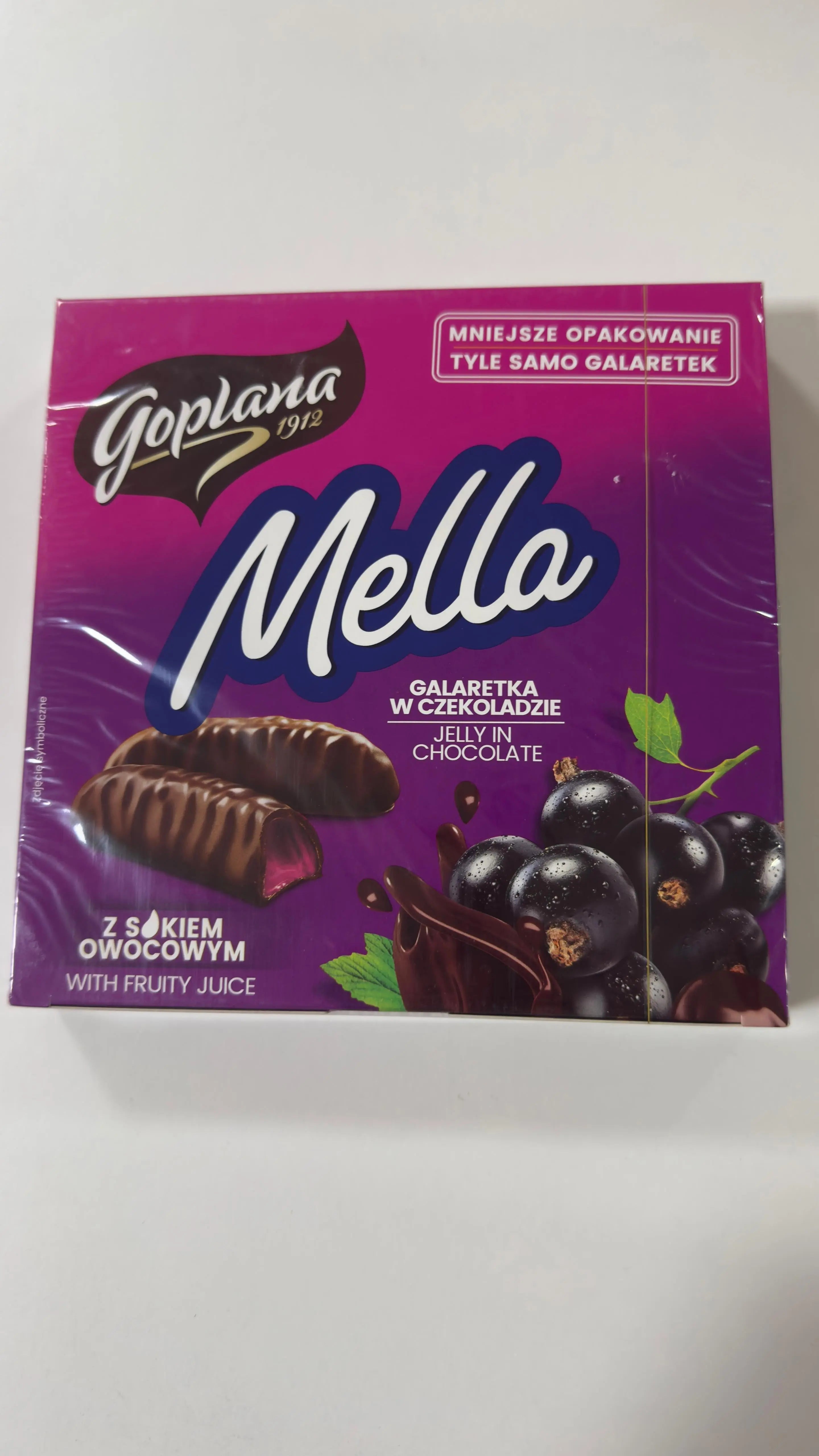 Goplana Mella Gelatina de Grosella negra con Chocolate Alimentacion Alicia - Sabores del Este Polska & Romania Market