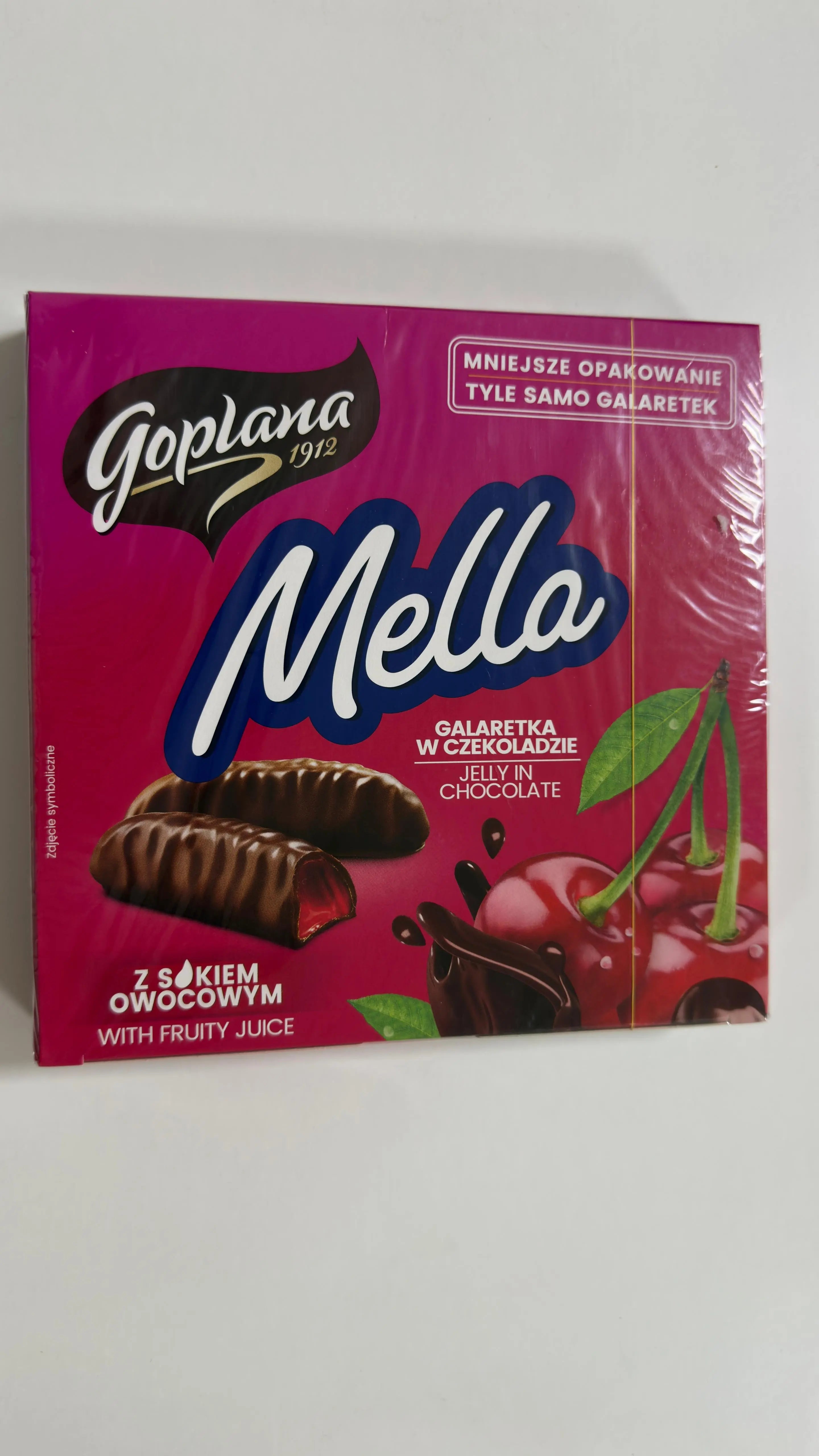 Goplana Mella Gelatina de Cereza con Chocolate Alimentacion Alicia - Sabores del Este Polska & Romania Market