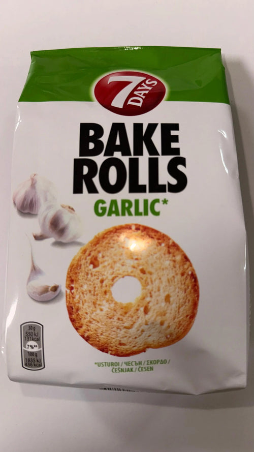 7 Days Bake Rolls Pan tostado con ajo Alimentacion Alicia - Sabores del Este Polska & Romania Market